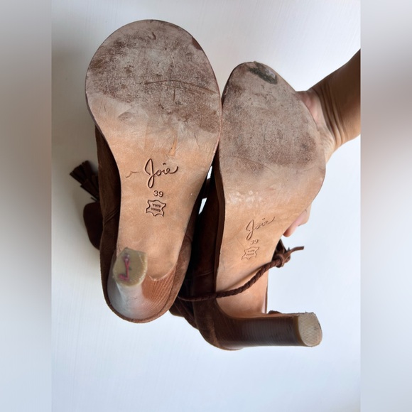 Joie: Suede Chap boots tassels size 39 - Picture 3 of 6